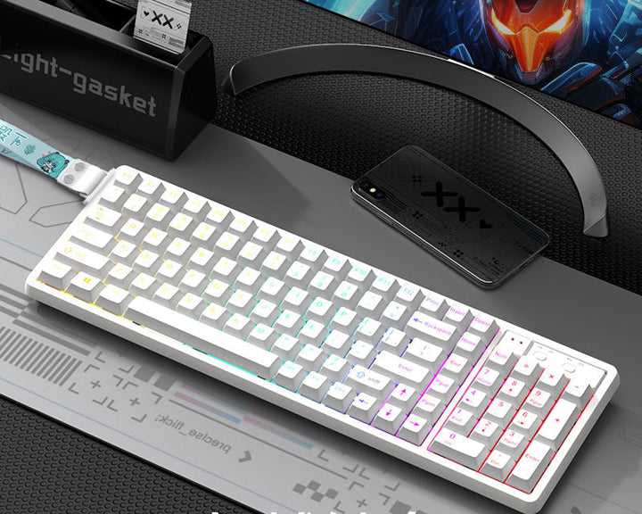 Customizable RGB Gaming Keyboard with Artistic Keycaps Stornfield