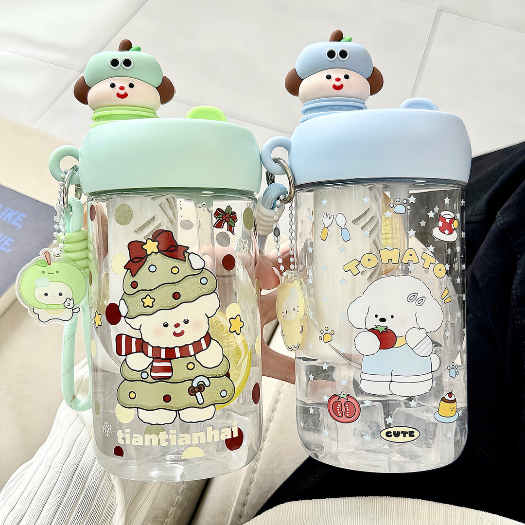 Unisex water bottle with cheerful Christmas design Stornfield