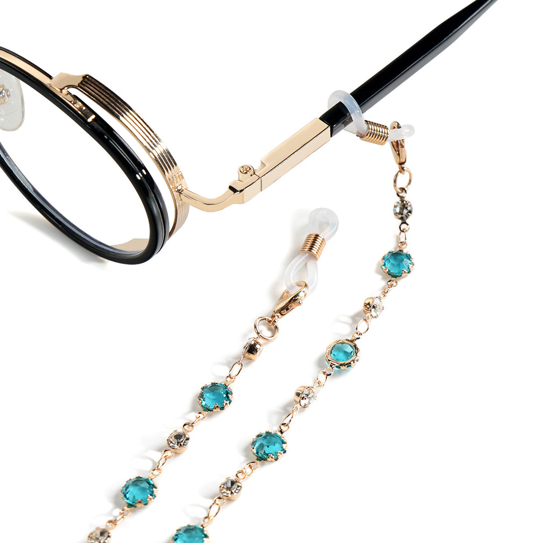 Crystal-Embellished Eyewear Chain Stornfield