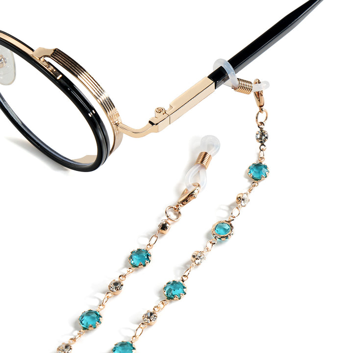 Crystal-Embellished Eyewear Chain Stornfield