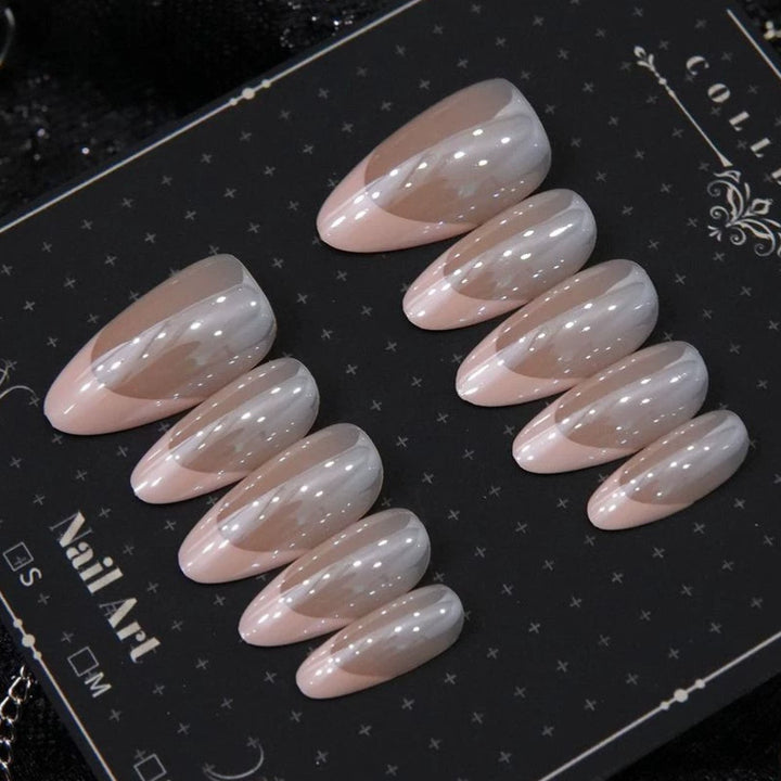 Elegant Glossy Almond Press-On Nails