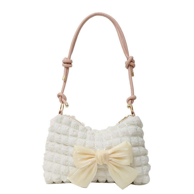 WoBow-Embellished Textured Handbag Stornfield