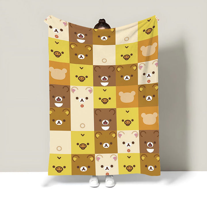 Cute Food-Themed Fleece Throw Blanket