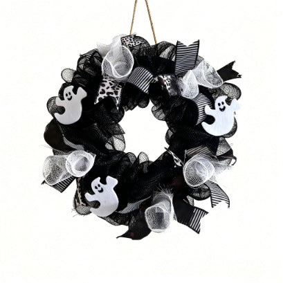 Halloween-Themed Decorative Wreath