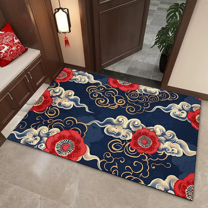 Elegant Cloud Motif Area Mat Stornfield