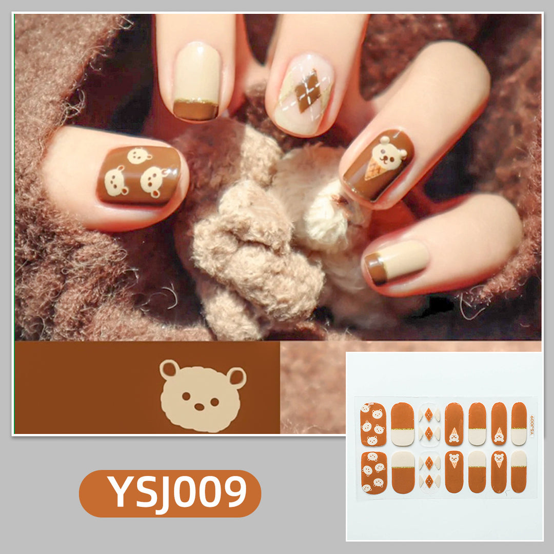 Artistic nail decoration with glitter details Stornfield
