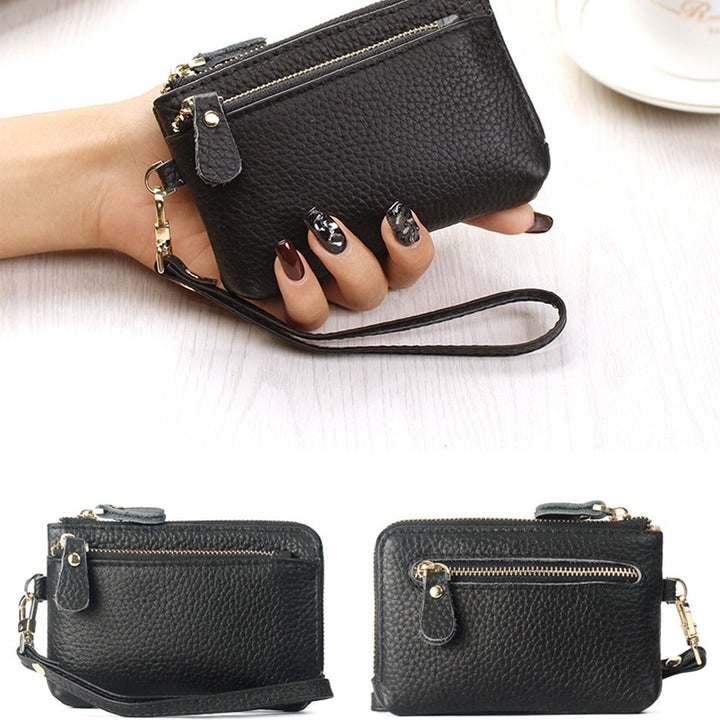 Luxe Textured Zippered Wallet Stornfield
