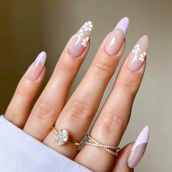 Artistic Heart-Accent Press-On Nail Set Stornfield