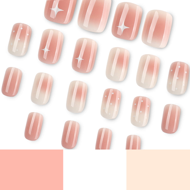 Nail art with ombre effect and glitter accents Stornfield