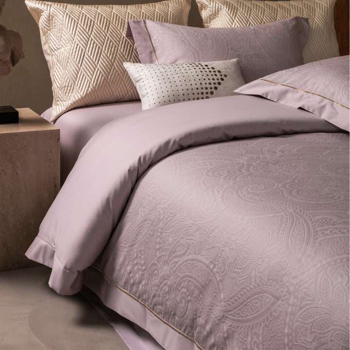 Luxury Quilted Paisley Jacquard Duvet Cover Set
