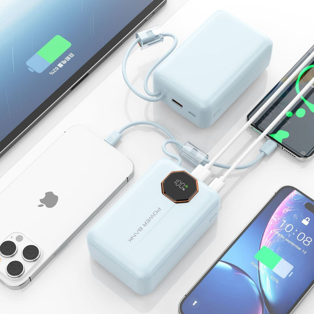 Portable power bank with integrated fast charging function and LED display Stornfield
