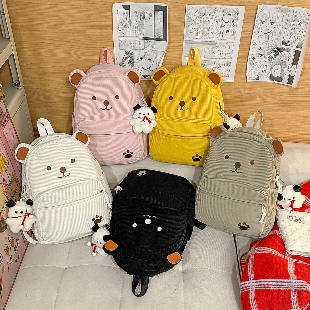 Backpack with Cute Bear Design and Practical Compartments Stornfield