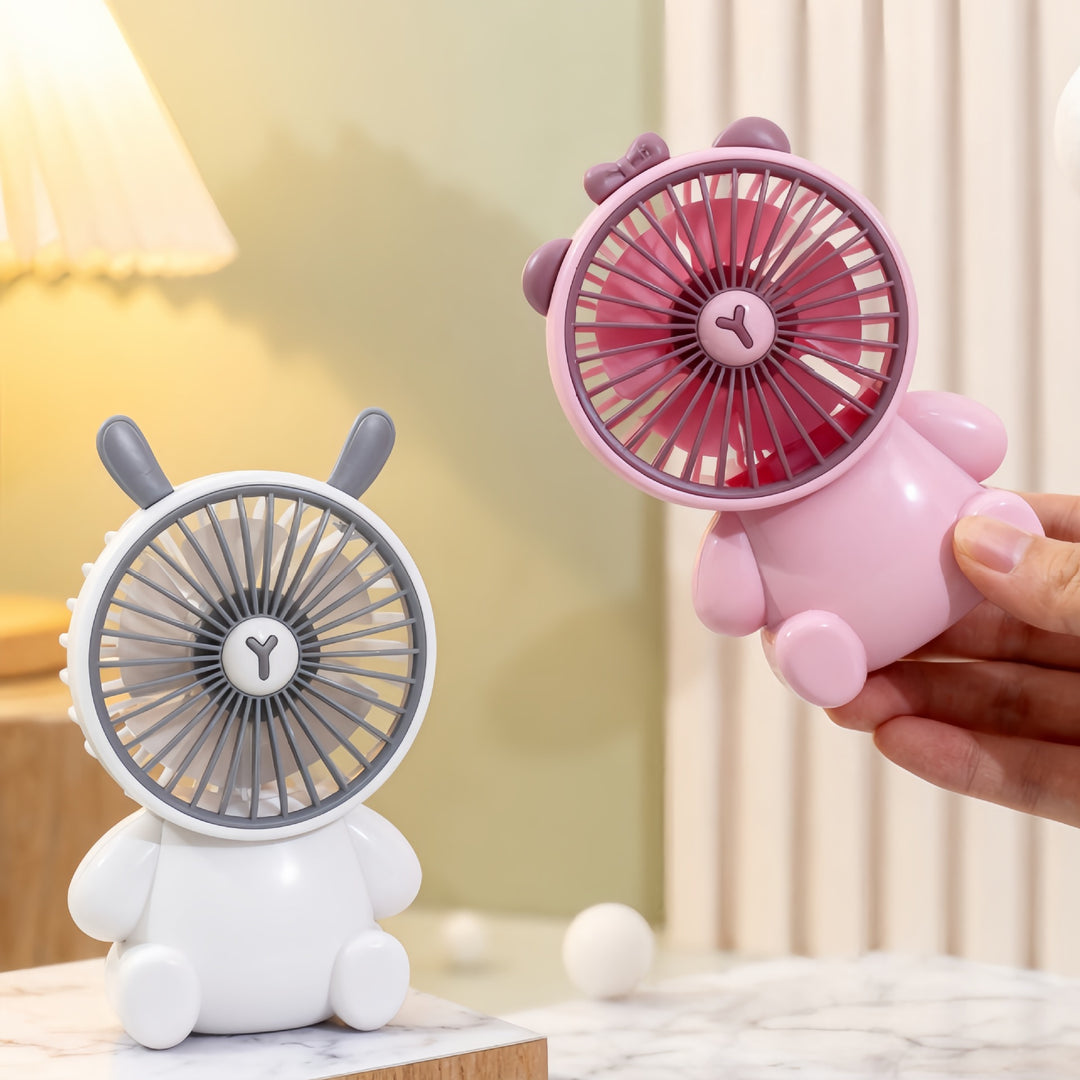 Women's portable USB mini handheld fan with animal design Stornfield