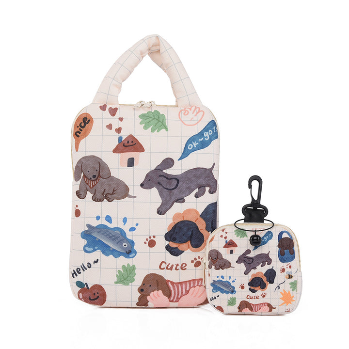 Stylish laptop cover with cute dog design Stornfield