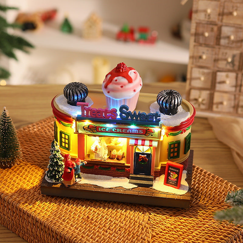 Nostalgic Ice Cream Parlor with LED Lighting Stornfield