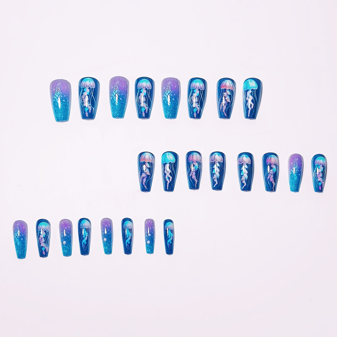 Artificia nails with fascinating jellyfish design Stornfield