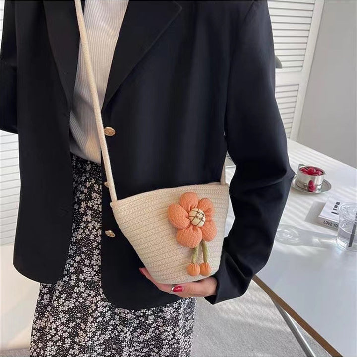 Flower-embellished shoulder bag Stornfield