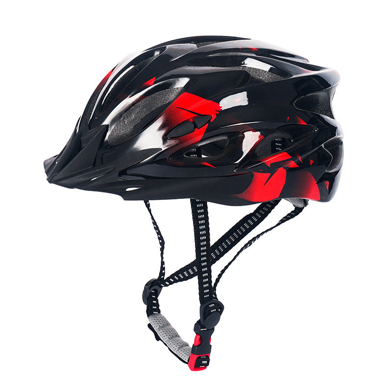 adjustable ventilated road and mountain cycling helmet with visor and rear dial fit Stornfield