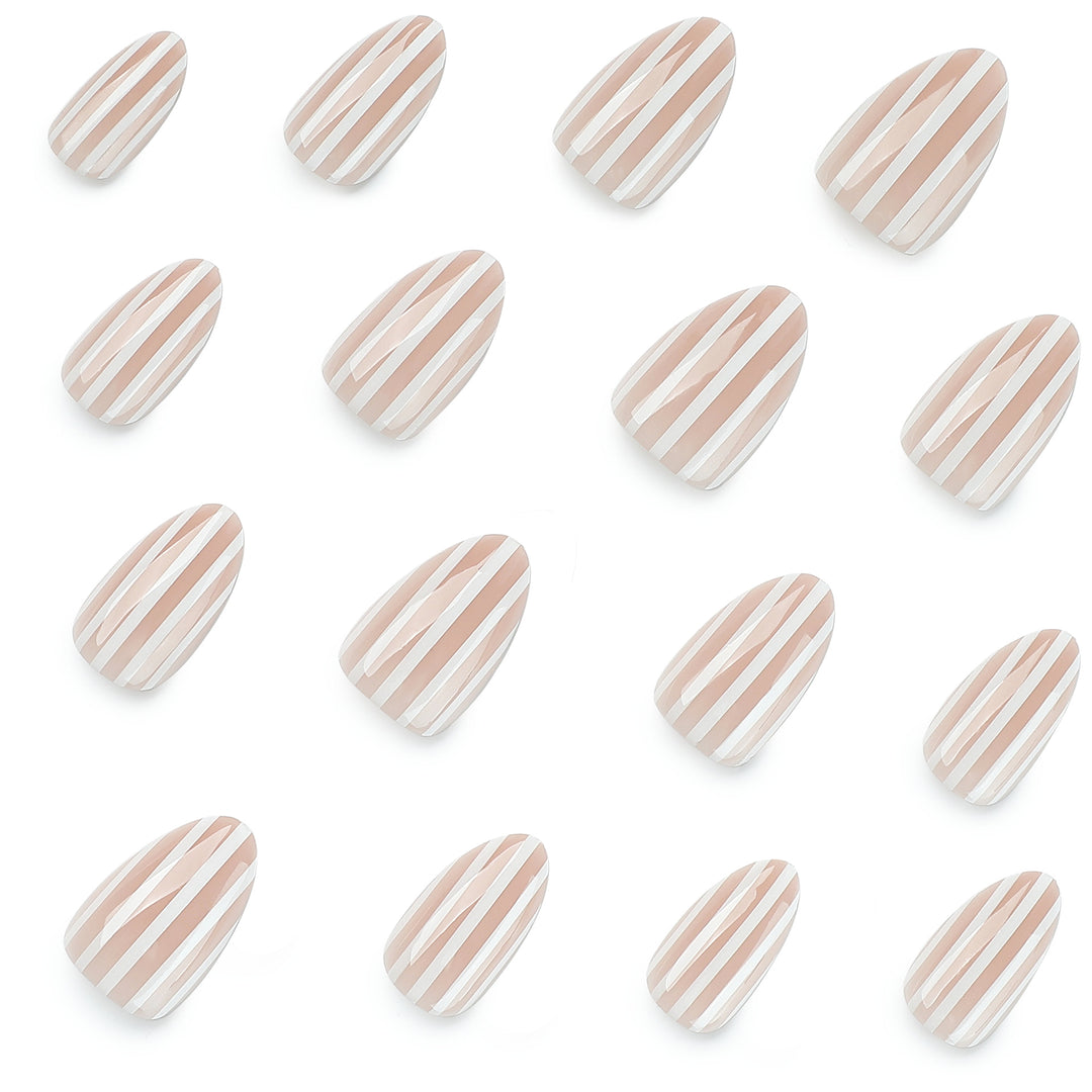 Stylish nail art with elegant stripe patterns Stornfield