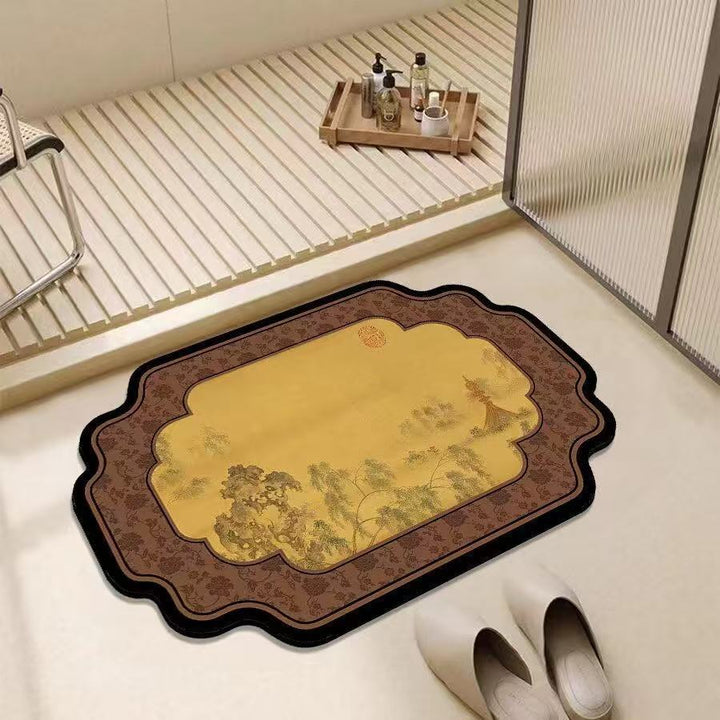 Artistic Decorative Bath Mat for Bathroom