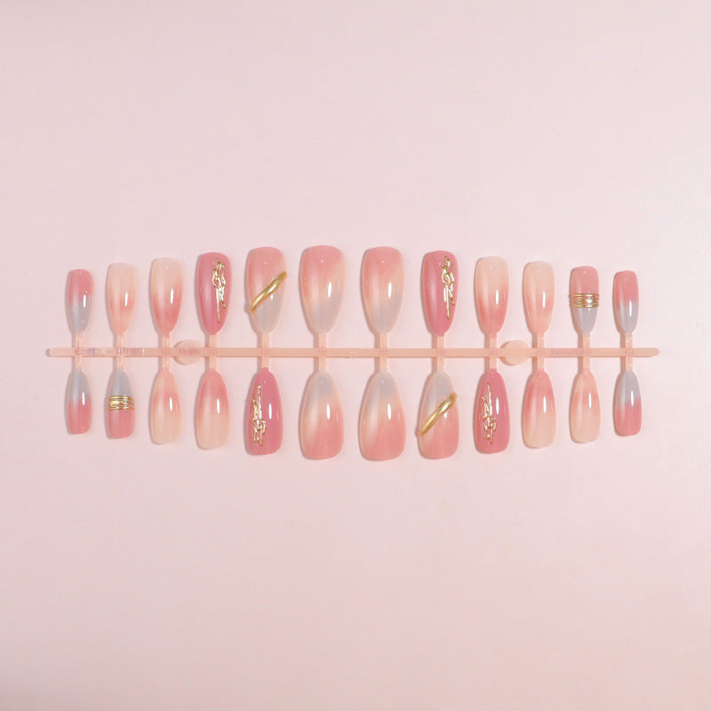 Elegant Gradient Press-On Nails Stornfield
