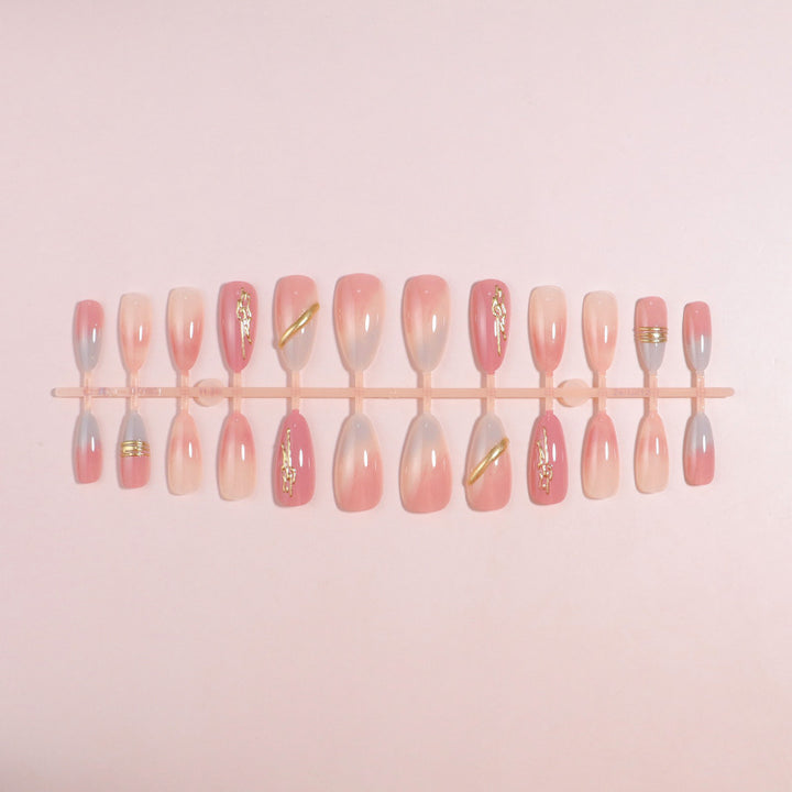 Elegant Gradient Press-On Nails Stornfield