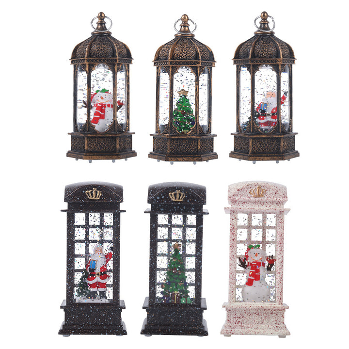 Nostalgic Christmas lantern with moving scenes Stornfield