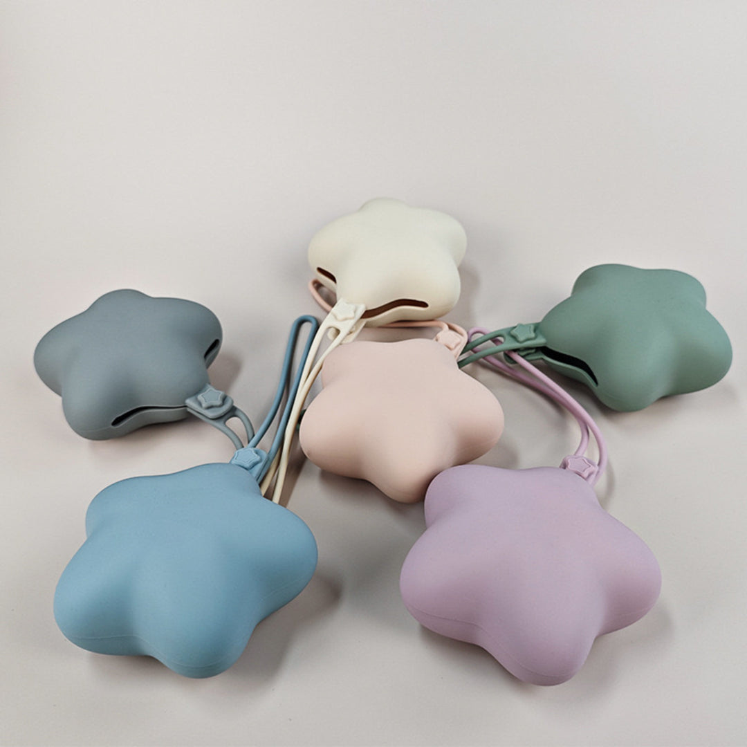 Silicone Star-Shaped Coin Purse with Elastic Wrist Strap