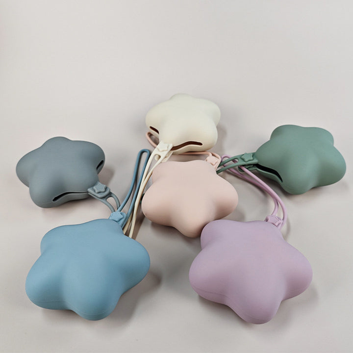 Silicone Star-Shaped Coin Purse with Elastic Wrist Strap