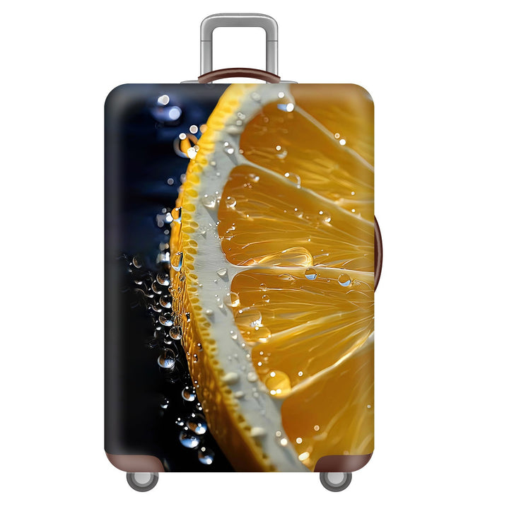 Unisex nan hard shell suitcase trolley with large landscape motif print and multidirectional wheels Stornfield
