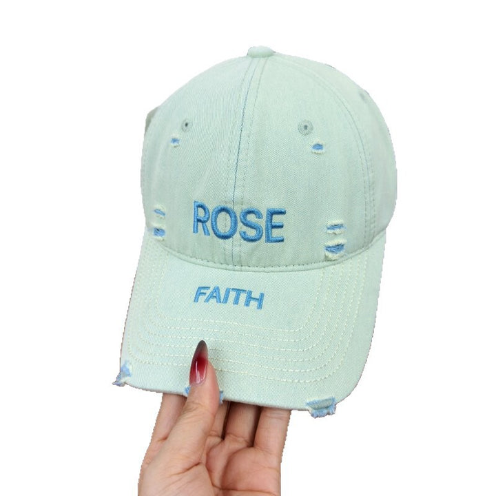 Women's Distressed Graphic Adjustable Cap Stornfield