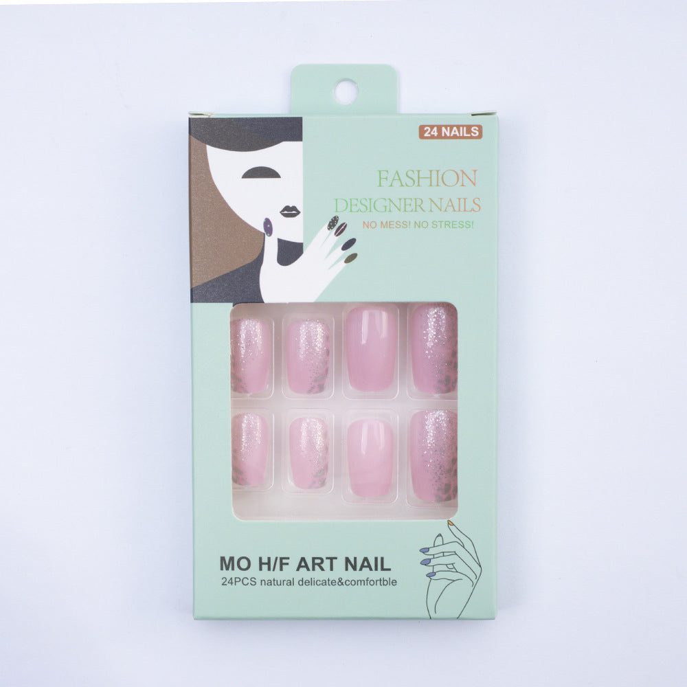 Glittering artificial nails with luxurious gradient Stornfield