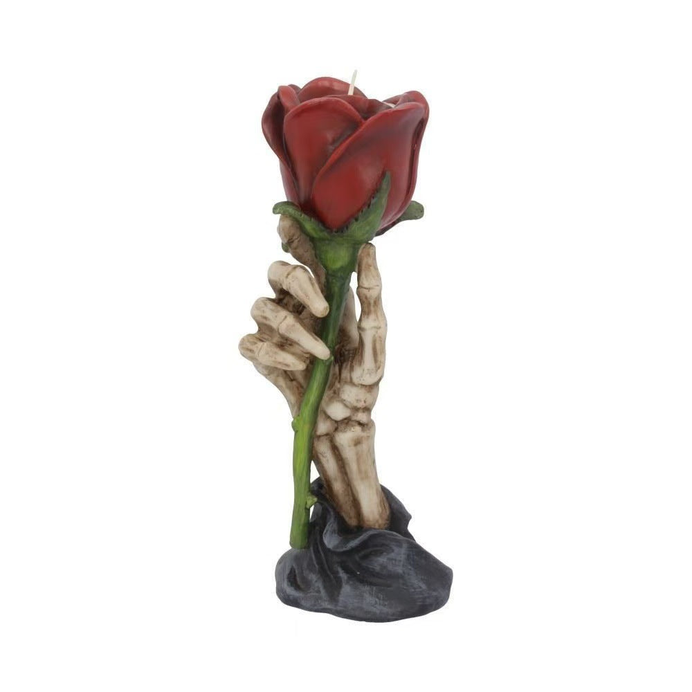 Gothic Skeleton Hand Rose Candle Holder Stornfield