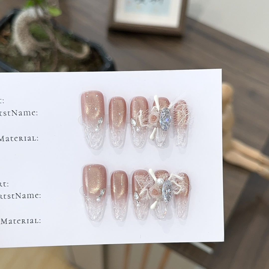 Decorative Press-On Nail Art Set 1790730501