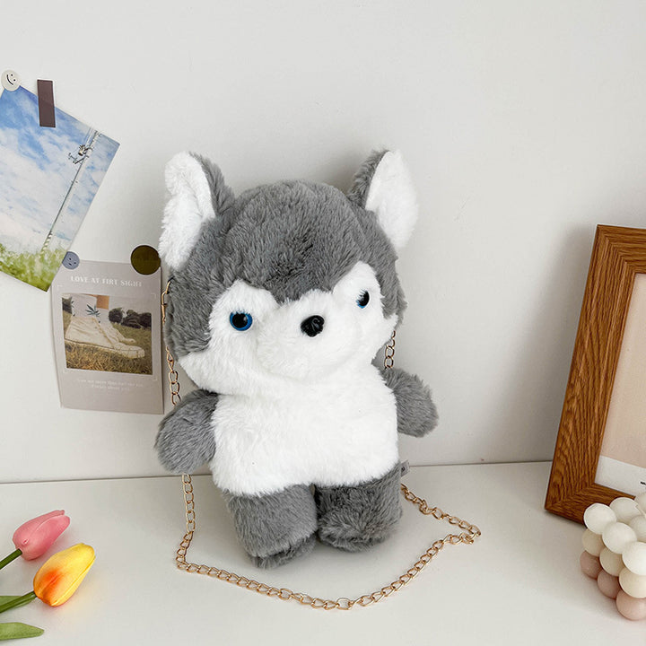 Cute Plush Animal Crossbody Bag