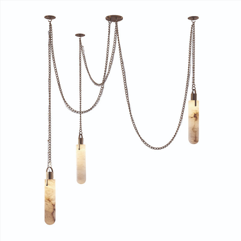 Modern Hanging Alabaster Pendant Light
