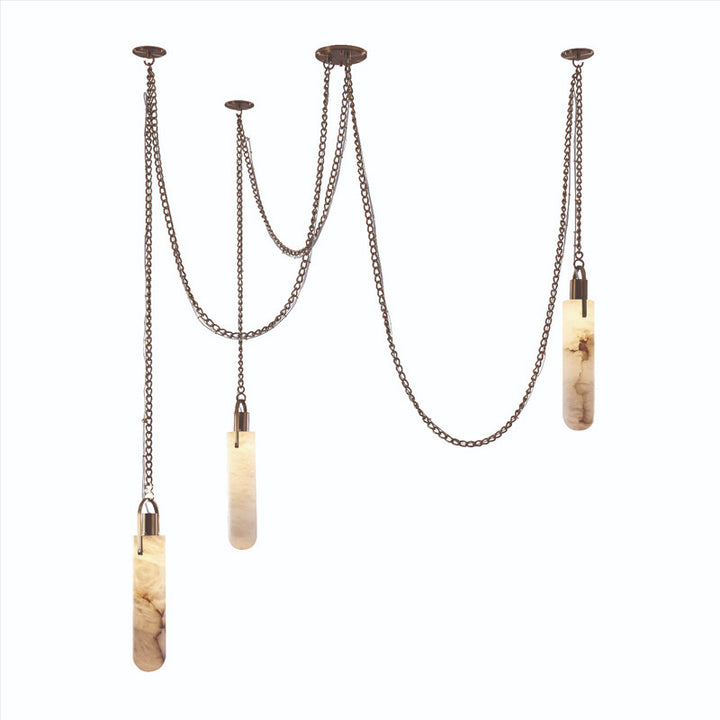 Modern Hanging Alabaster Pendant Light