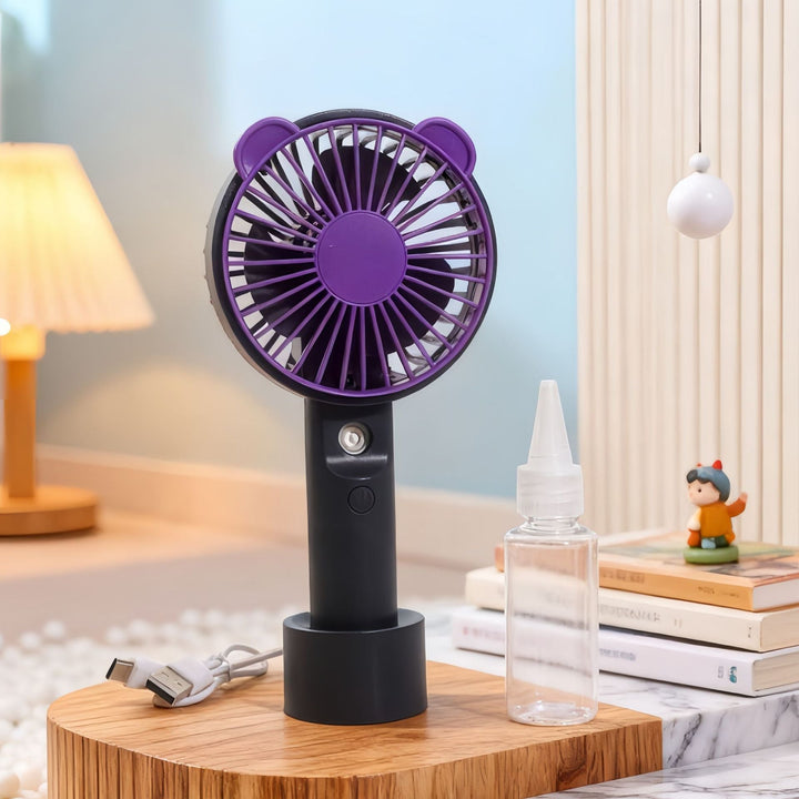 Women Portable Hand Fan with Spray Function Stornfield