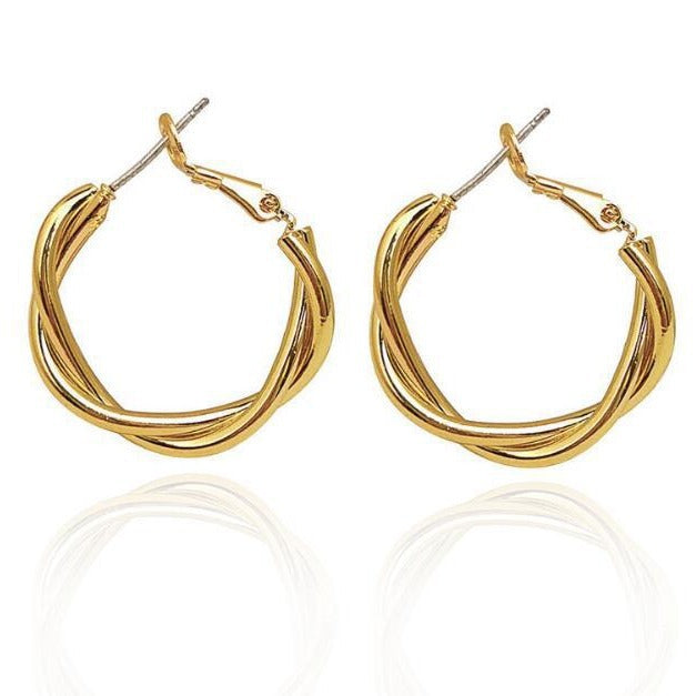 Elegant Spiral Earrings Made of High-Quality Metal Stornfield