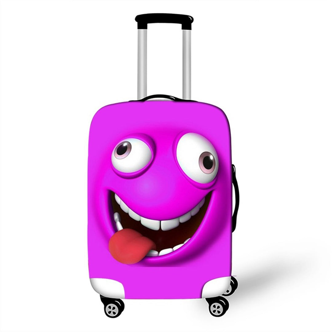 Unisex Hard-shell suitcase with funny cartoon face Stornfield