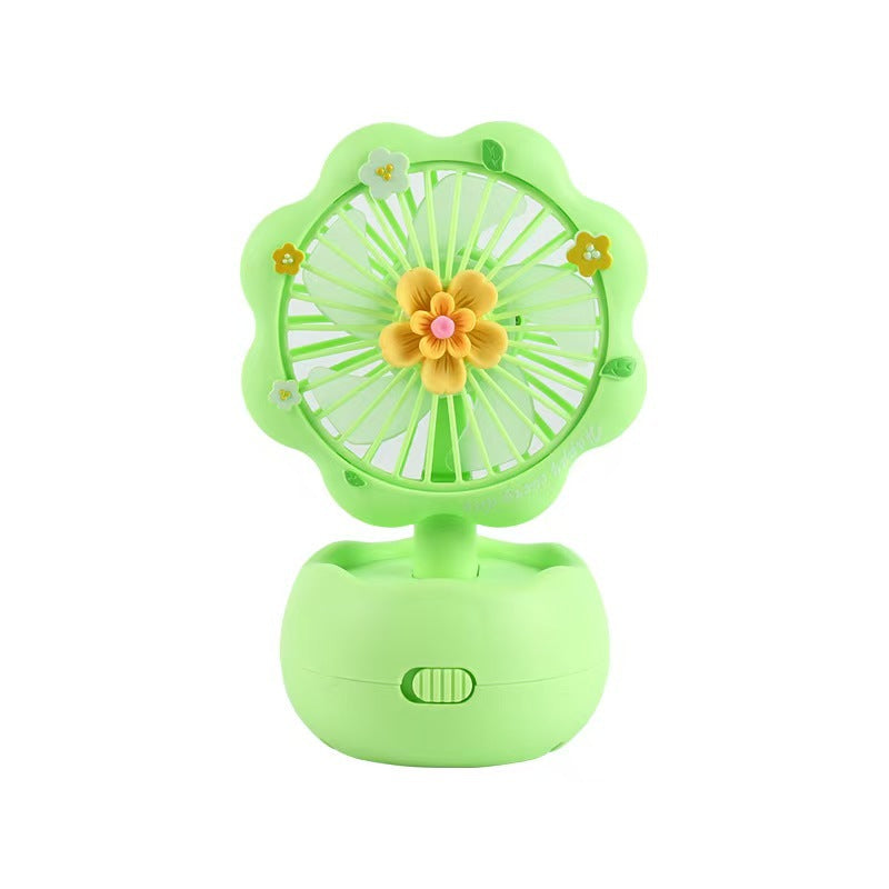 Unisex portable children's table fan with butterfly design, rechargeable and quiet Stornfield