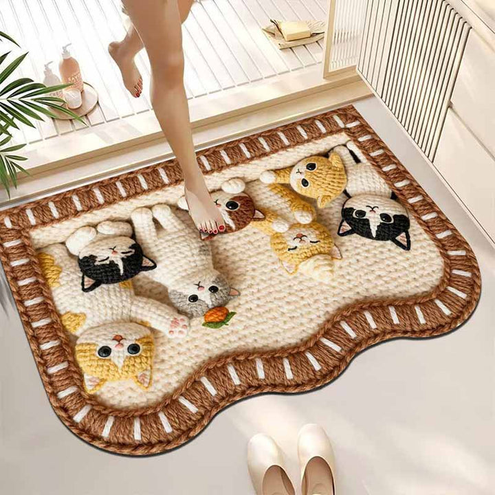 Playful Pet-Themed Entrance Mat