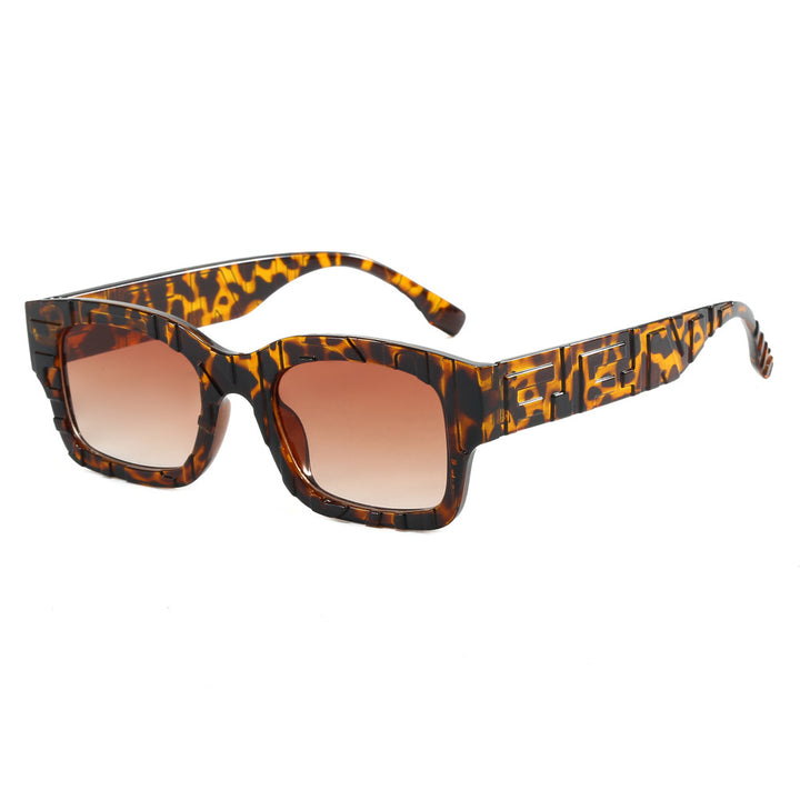Women's fashionable square sunglasses with textured frame and UV protection Stornfield