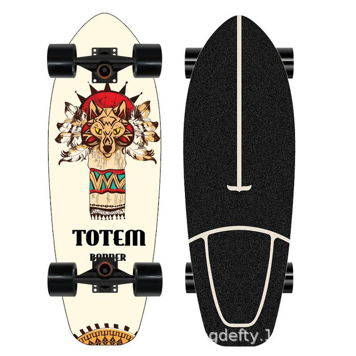 Artistic Lion Design Skateboard Stornfield