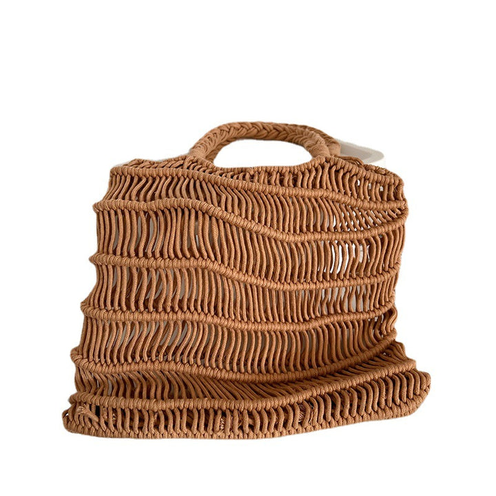 Handmade basket bag with braided design Stornfield