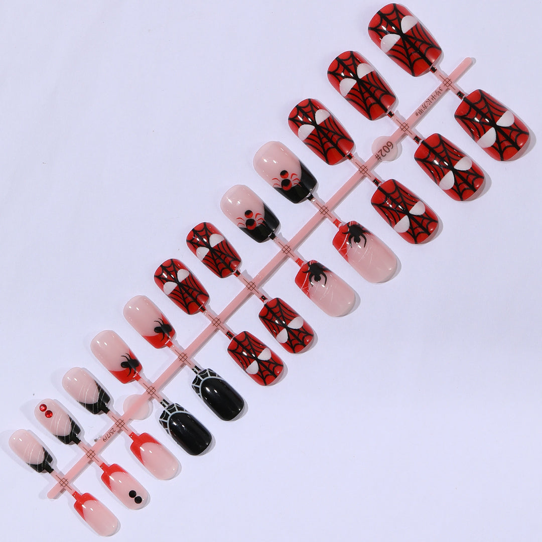 Spider-Themed Decorative Nail Art Stornfield