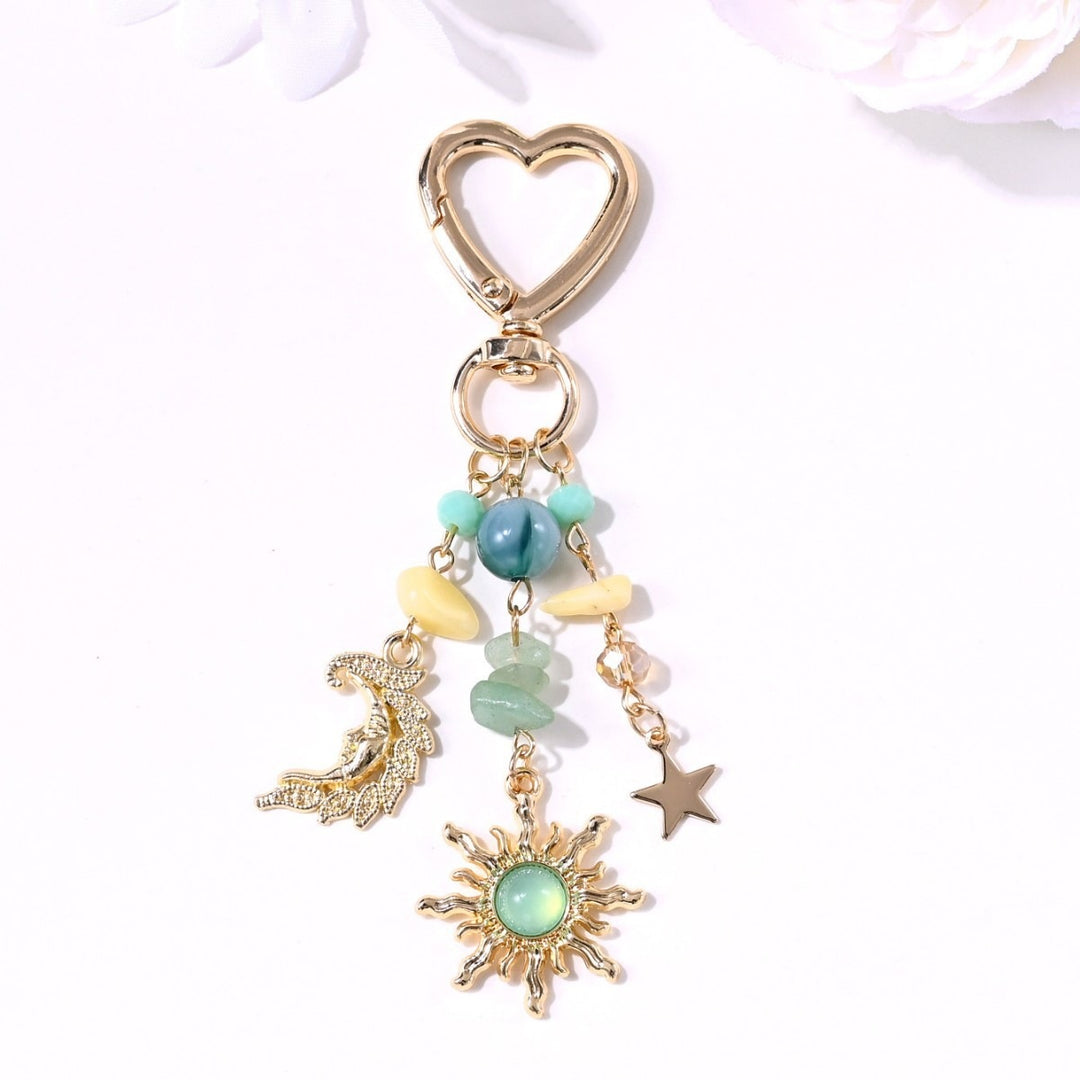 Keychain with Sparkling Sun Motif Stornfield