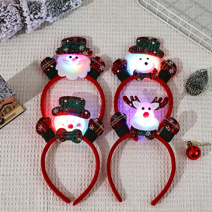 LED Glowing Christmas Hairband with Reindeer Motif Stornfield