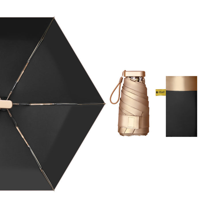 Ladies compact foldable umbrella with innovative folding mechanism Stornfield