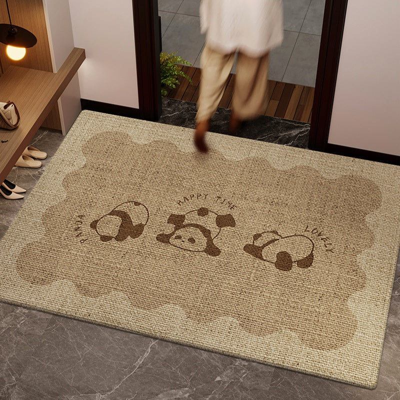 Playful Panda Welcome Mat